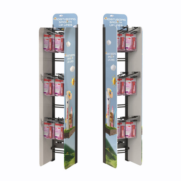 Supermarket shelf end metal display rack daily necessities display rack multi-layer hanger supermarket daily necessities store display rack