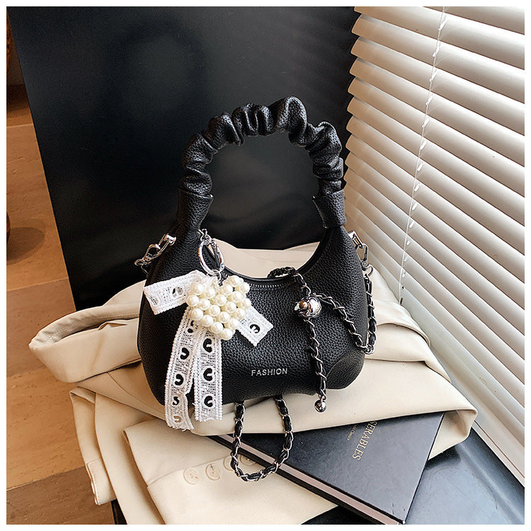 Cross-border bag women's 2025 trendy new niche design women's bag cloud bag underarm bag premium texture shoulder bag