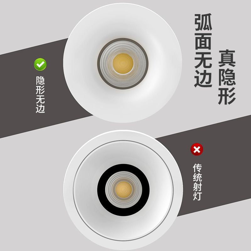 Deep cup anti-glare spotlight embedded ceiling light 24 degree 36 degree 60 degree beam angle hill downlight living room for home