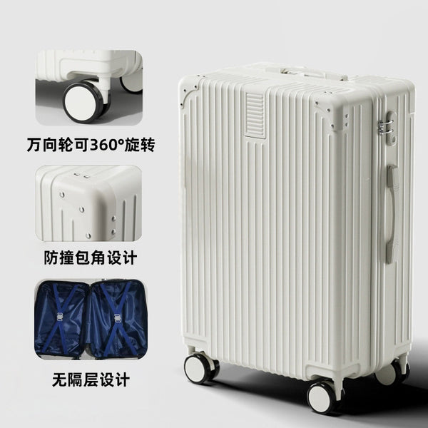 Suitcase, 24-inch aluminum frame trolley case for male and female students, 20-inch suitcase for universal wheel, bag boarding password box wholesale.