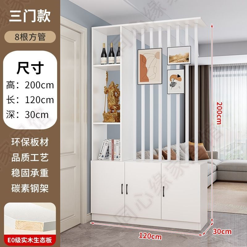 Entrance door shoe cabinet, entrance cabinet, all-in-one screen partition, living room cover, wine cabinet, storage rack, prosperous decoration cabinet