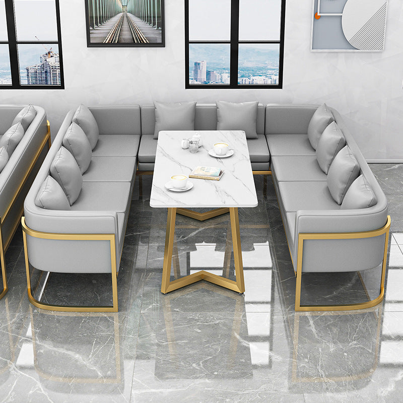 Nordic style coffee shop & bubble tea shop furniture set: tables, chairs, casual bar, lounge music, dining bar, commercial western restaurant booths & sofa combination