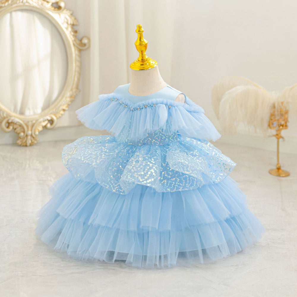 Ready-to-ship toddler & kids' sequin princess dress - perfect for baby girls' birthday parties & special occasions