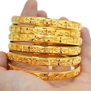 Wholesale cross-border  vietnamese gold bracelet vacuum electroplating color-preserving women's fashion jewelry simple gift jewelry
