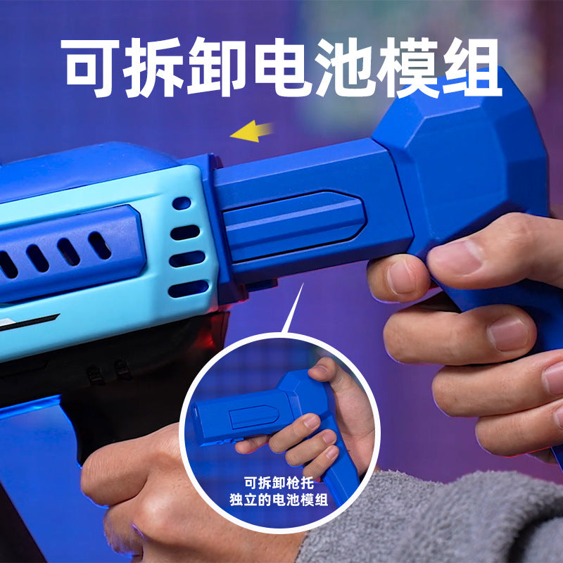 kids bubble machine fully automatic 57-hole space bubble gun colorful light boy girl toy gun outdoor