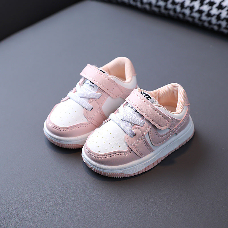 Kids' athletic shoes - boys' and girls' sneakers -  spring/autumn collection - korean style - boys' and baby's single shoes - white sneakers - first walking shoes