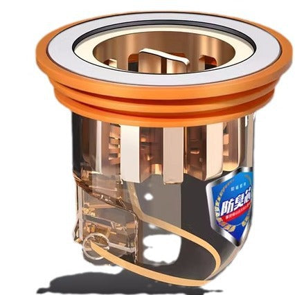 Floor drain deodorant, bathroom sewer anti-return odor deodorant artifact, toilet insect-proof tube silicone cover inner core universal