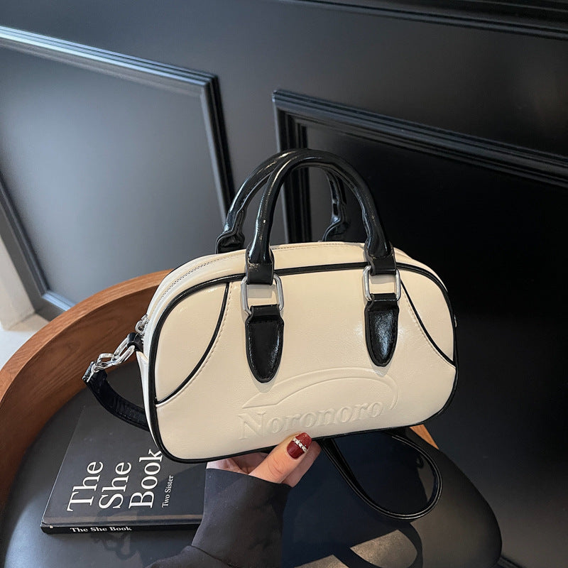 Retro fashion foreign style handbag women's 2025 summer new textured small square bag personalized shoulder messenger bag women