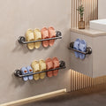 Bathroom slipper rack, bathroom toilet door, no punching, wall-mounted drain rack, shoe storage handy gadget