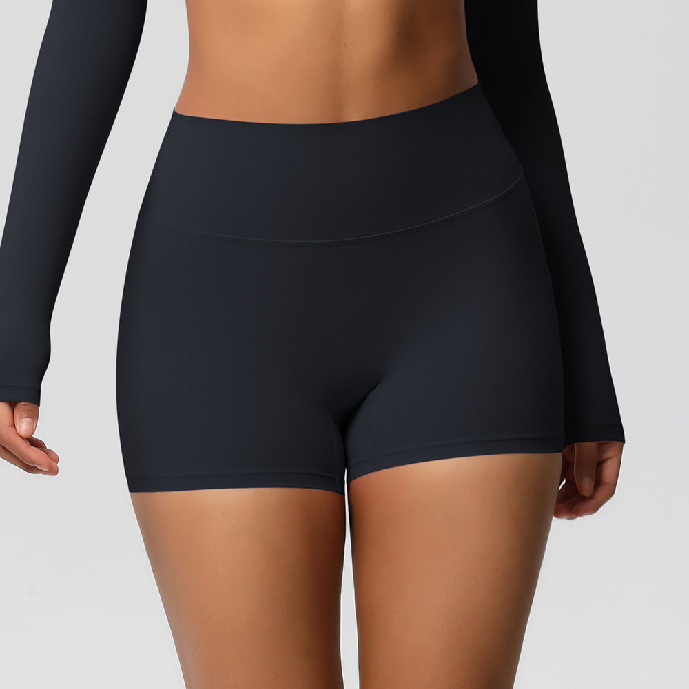 Ready-to-ship cross-border double-sided brushed, form-fitting, breathable solid color training yoga set, eight-piece athletic running fitness outfit for women