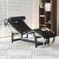 Le corbusier designer lc4 lounge chair - stainless steel leisure chair for home, balcony, office nap