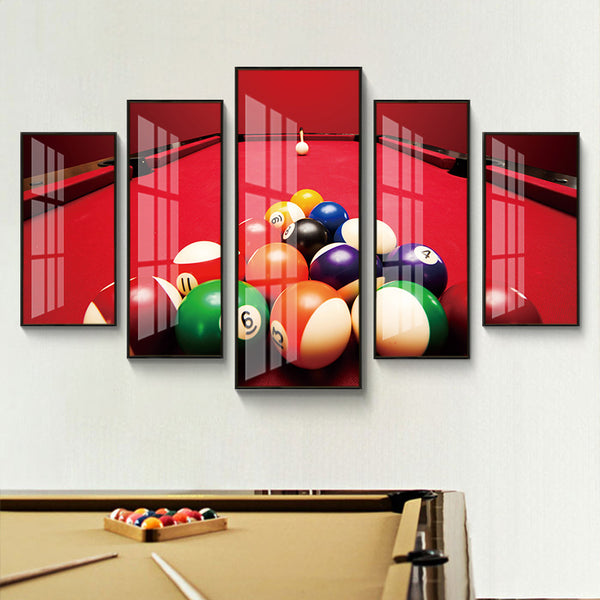 Wulian Billiards Room Hanging Snooker Table Billiards Hall Billiards Hall Bar Club Background Wall Decoration Murals