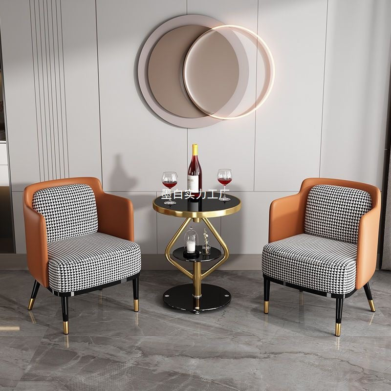 Balcony table and chair set, casual table and chair set, combination tea table, tea table, small coffee table, sofa edge, bedroom tea table and chair