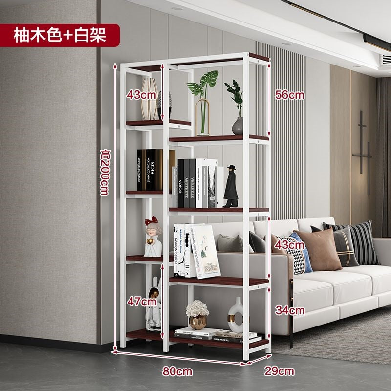 Floor-standing storage rack, living room partition, multi-layer bookshelf, flower rack, balcony flower pot rack, casual bogu rack, office display rack