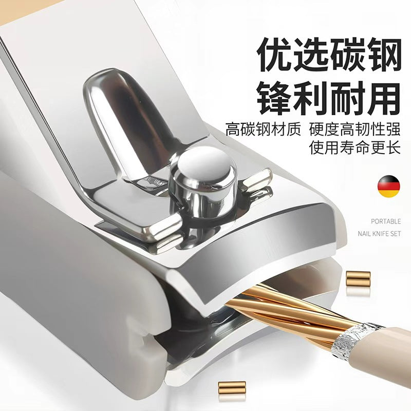 New anti-splash nail clipper set - portable handheld nail trimmer, manicure & pedicure clippers - in stock