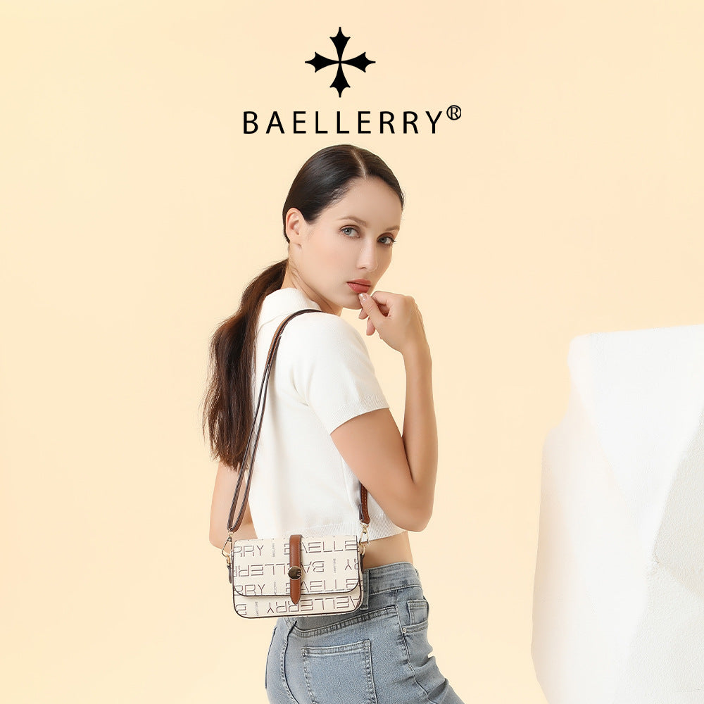 Baellerry new women's messenger bag  retro versatile shoulder bag suction buckle fashion mobile phone bag wholesale