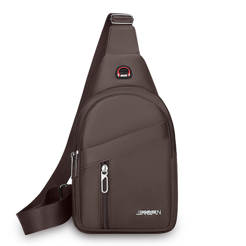 Cross-border fashion breast bag men's Oxford casual shoulder bag diagonal span new backpack trendy waist bag crossbody bag wholesale none