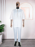 African men's new summer casual fashion two-piece set - cross-border hot seller -  plus size men's outfit