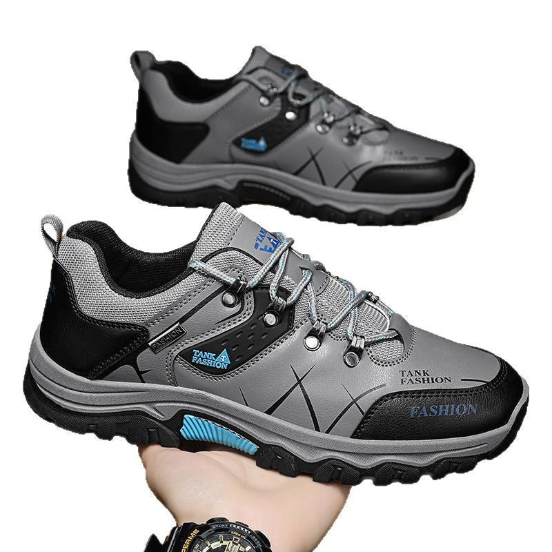 Men's 2025 spring new arrival: work safety athletic hiking shoes - waterproof, slip-resistant, wear-resistant, outdoor low-cut casual shoes for men