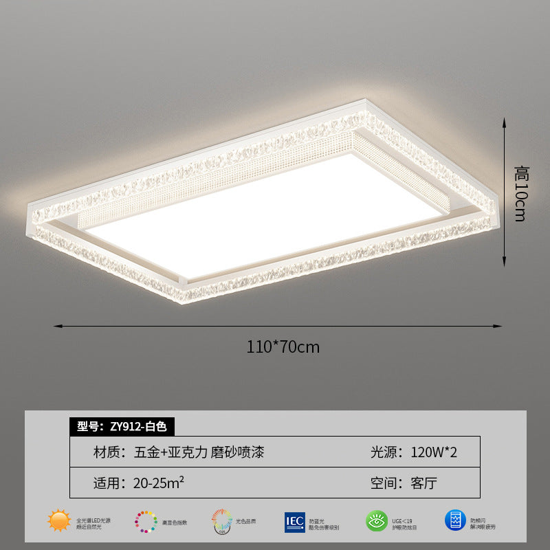 Italian minimalist living room light ceiling light modern minimalist atmosphere full spectrum eye protection bedroom light whole house lighting package