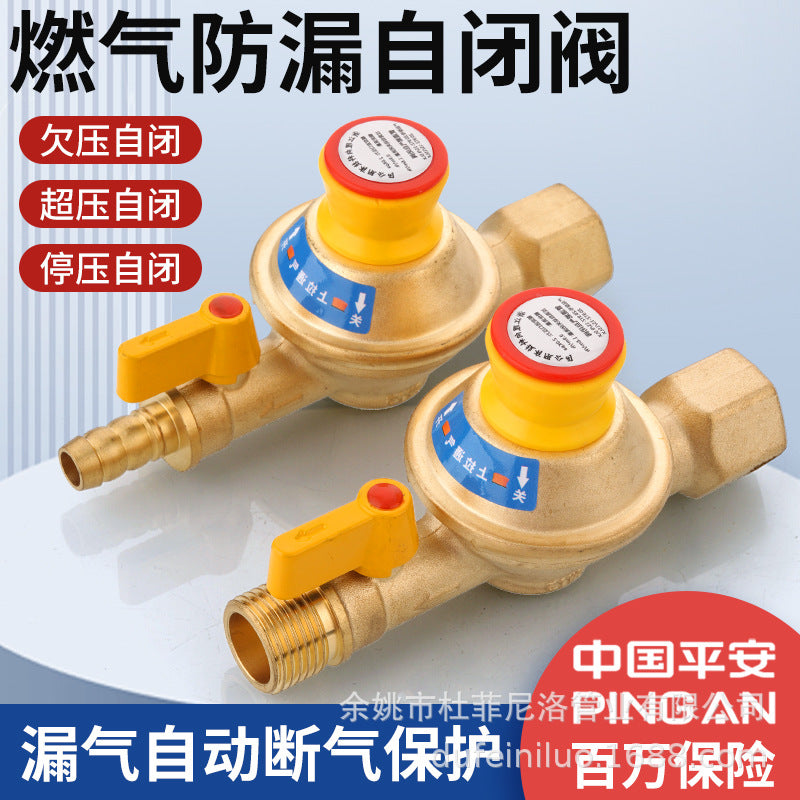 One piece is sent on behalf of the household national standard liquefied gas explosion-proof gas pressure reducing valve, and the gas tank safety valve is automatically sent on behalf of one piece.