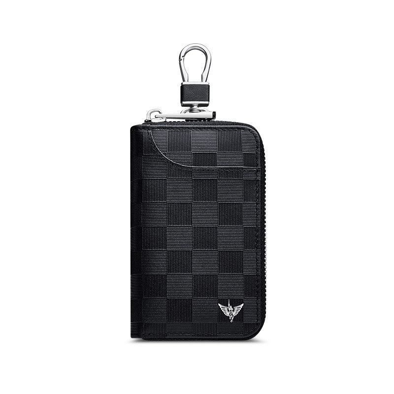 Paul key bag men's genuine leather 2023 new fashion waist multi-function car key bag storage card bag tide