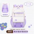 2024 cuhk student backpack - minimalist canvas bag, large capacity backpack for junior high and college girls, spine-protecting, lightweight, campus style