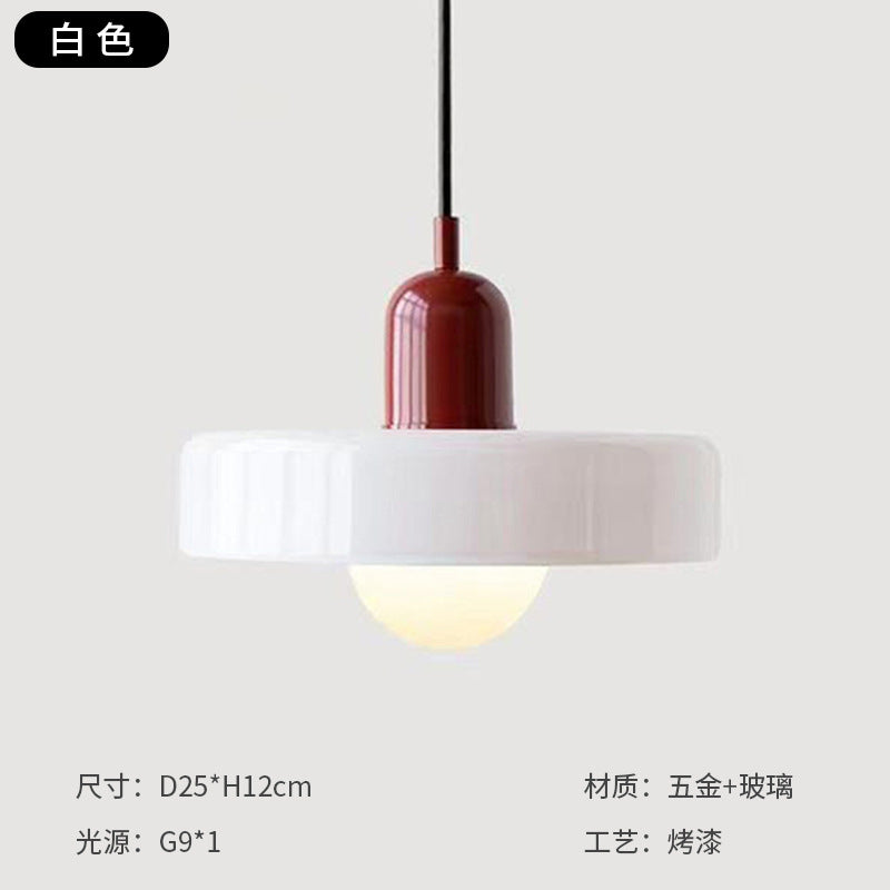 Vintage glass tea room chandelier high-end simple tea restaurant study dessert shop coffee shop decorative chandelier