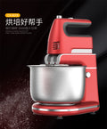 Desktop electric egg whisk for home bright red small household appliances fast 5-speed low-noise powerful power kitchen whisk