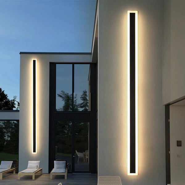 LED strip wall lamp outdoor waterproof garden lamp minimalist villa exterior wall bedroom balcony corridor simple fashion lamp