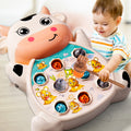 Kids educational electric whack-a-mole infant early education game console pig cow style music toy fun for men and women