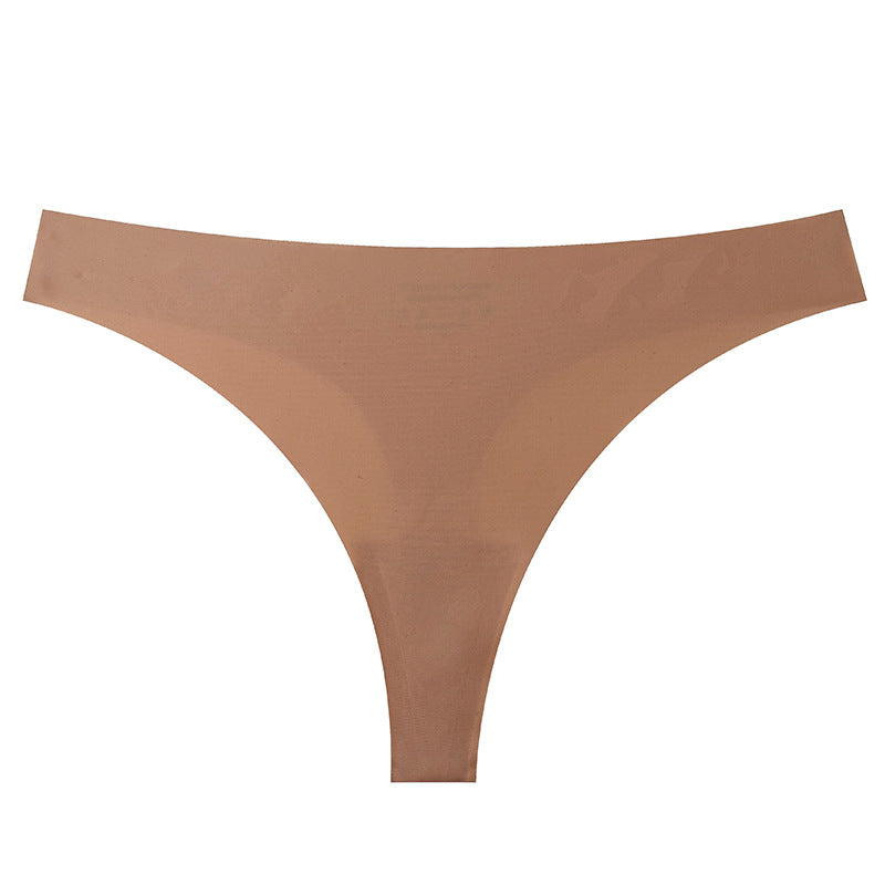 wholesale seamless ice silk low-rise women's bikini underwear, breathable, quick-drying, invisible sports yoga panties