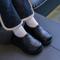 Kids' soft-soled single shoes - perfect for school, performances, and a british-inspired look. ideal for spring, these black leather shoes for boys add a touch of style to any outfit