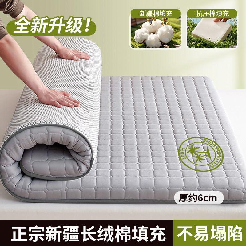 new all-cotton mattress protector - perfect for b&bs, soft mattresses, home bedrooms, dorms, students, and single apartments