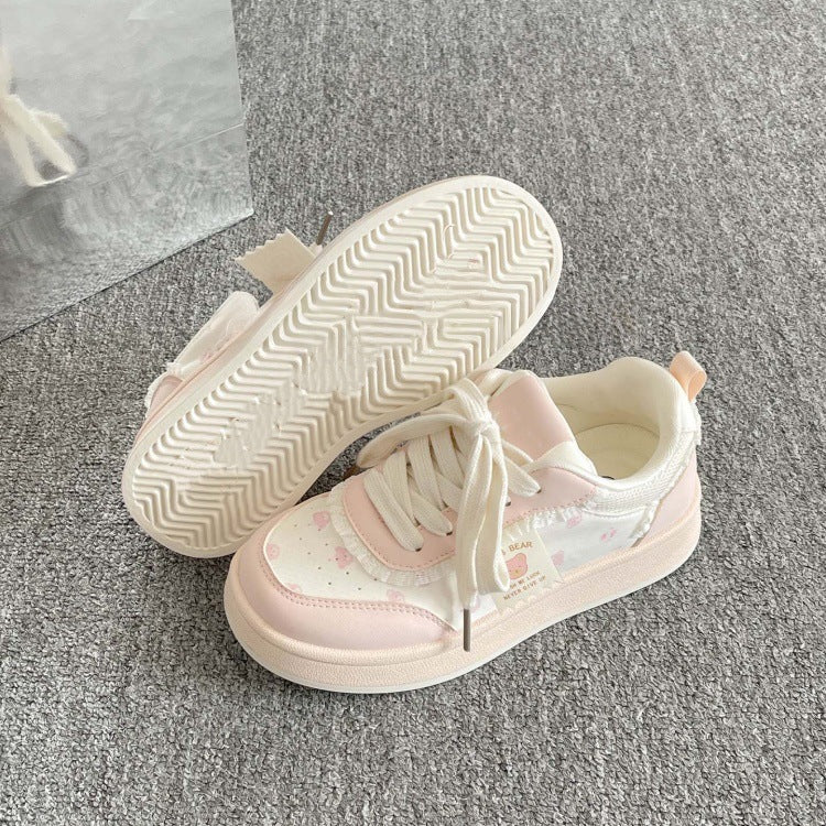 Casualeasiest for match shoes for girls thick soleautumnew arrival 2026 campus style sneakers for women white shoes german training shoes