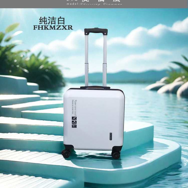 New 18-inch universal wheel trolley case 20-inch boarding case password bag suitcase candy-colored suitcase