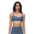 Sling denim style tube top push-up auxiliary breast sports intimates shock-absorbing anti-sagging fitness yoga bra d26063