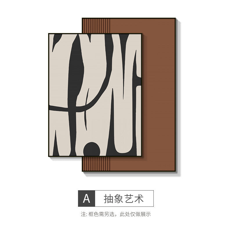 Light luxury modern room bedroom decorative painting abstract art superimposed master bedroom bedside painting creative 2025 new