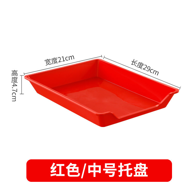 Plastic tableware colorful plastic plate malatang buffet selection plate barbecue plate skewers fragrant preparation plate tray