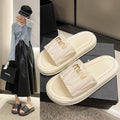 New women's summer outdoor slippers - lightweight, fashionable, korean style, non-slip, versatile, trendy, platform sandals