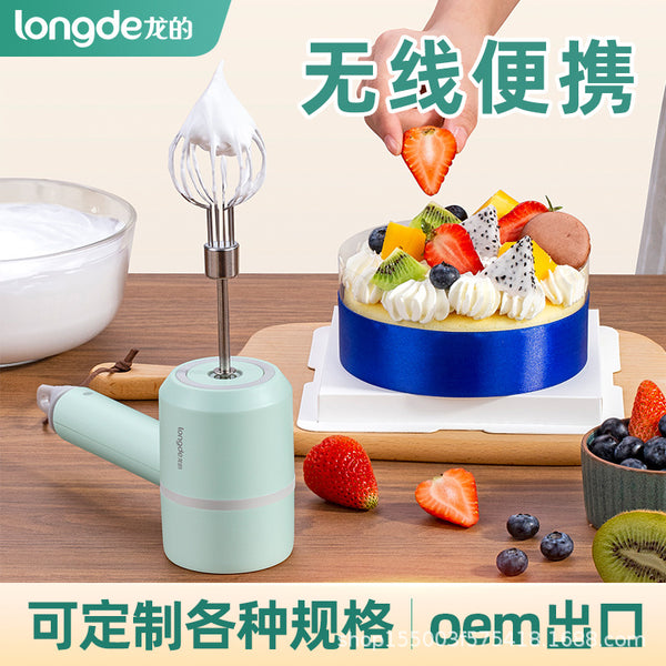 Dragon's Electric Egg Beater Wireless Egg Beater Handheld Multifunctional Cream Baking Blender Rechargeable Beater