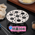 Stainless steel steamer foldable telescopic steamed egg slices for home multifunctional steamer steamer rack