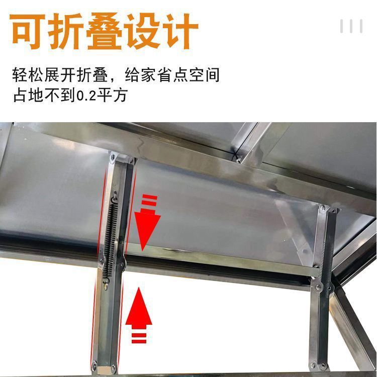 Thickened stainless steel foldable tablefor home bench table commercial rectangular outdoor barbecue stall portable dining table