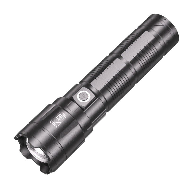 Cross-border long-range laser gun outdoor charging emergency light laser flashlight patrol zoom portable strong light flashlight