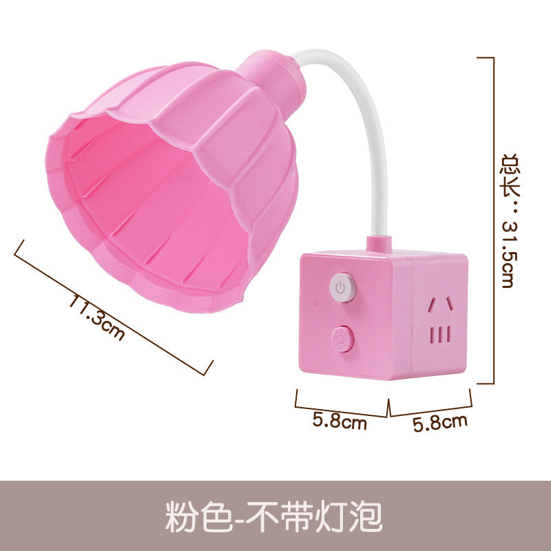 Replaceable desk lamp bedroom sleep bedside lamp socket all-in-oneclassy atmosphere night light baby feeding eye protection lamp