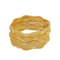 Middle eastern elegant fashion women's openwork carved gold-plated bangle, bohemian christmas style, sister's gift, wedding present