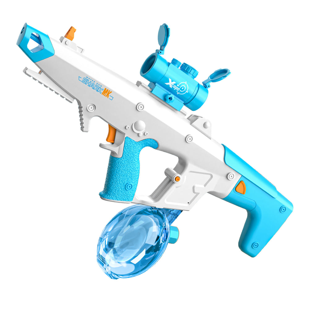 hot-selling tiger shark electric burst water gun fully automatic large capacity water-absorbing water fight boy toy outdoor
