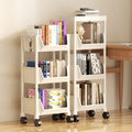 Mobile cart for home snacks, multi-tier storage shelf, living room bookshelf, mobile kitchen fruit and vegetable cart