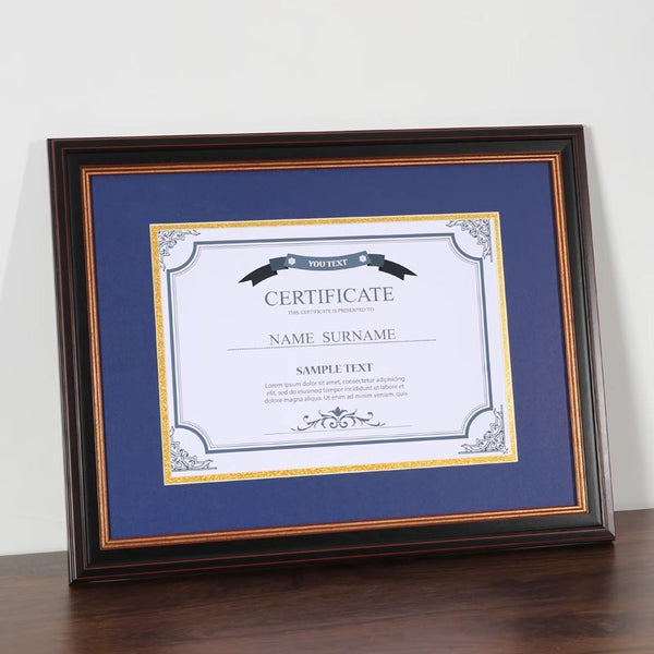 Vintage graduation certificate frame university honor power of attorney mounted a4 display A3 double-layer cardboard certificate photo frame wall hanging