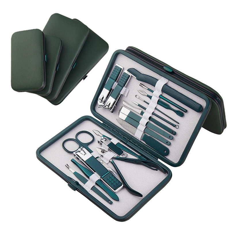 Wholesale nail clipper set - manicure & pedicure tool kit - 18-piece nail care beauty set
